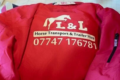 Heat pressed vinyl on jacket